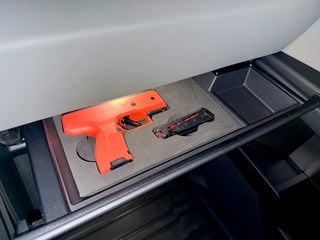 Cybertruck Byrna CL launcher Q Mat
